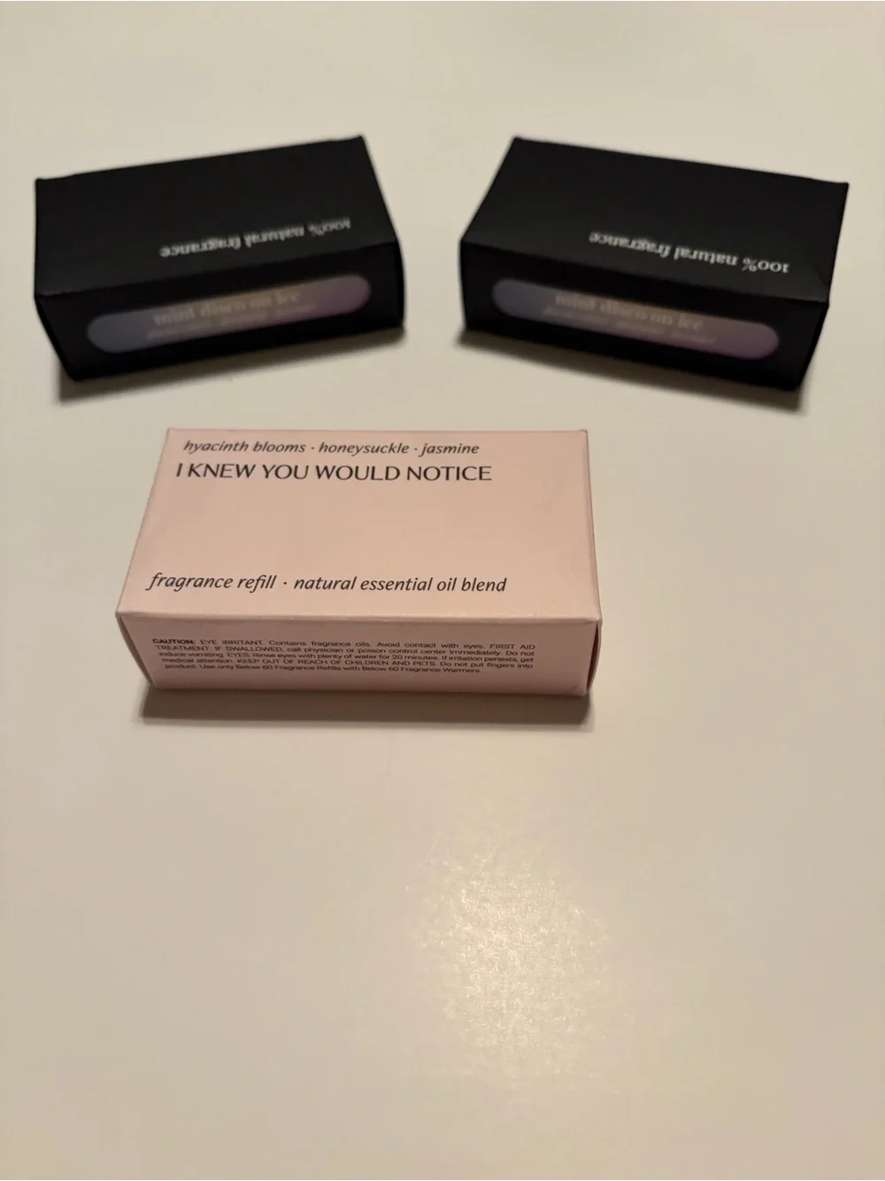 Hilary/Below 60 Fragrance Refills - Mint Disco on Ice (2) & I Knew You‘d Notice